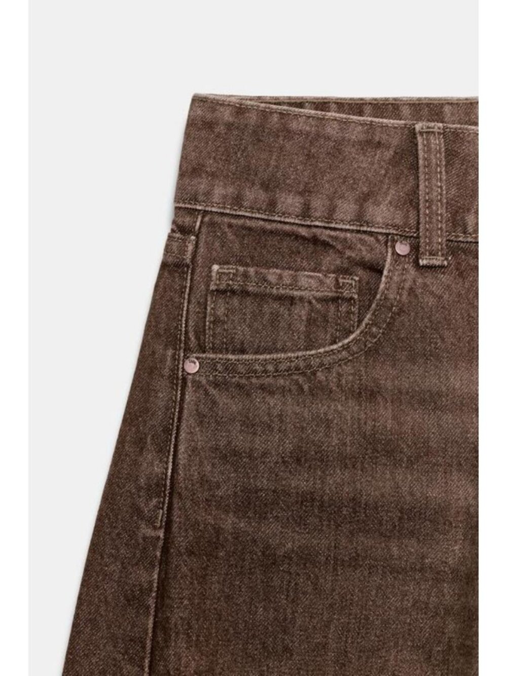 ZARA Z1975 MID-RISE WIDE LEG JEANS - Picture 9 of 9